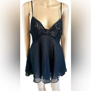 Expressions Black Lace Babydoll